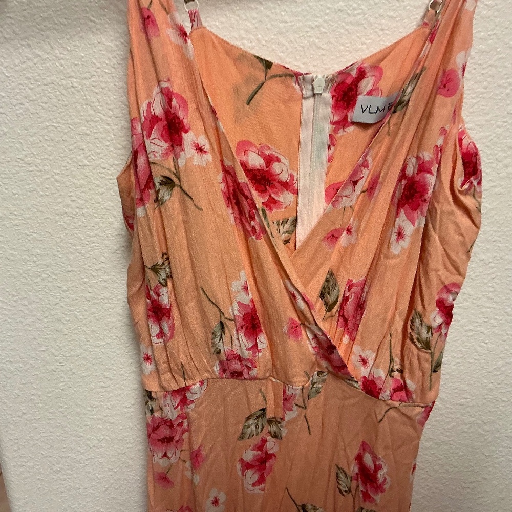 Peach Summer Maxi Dress